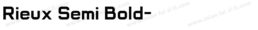 Rieux Semi Bold字体转换